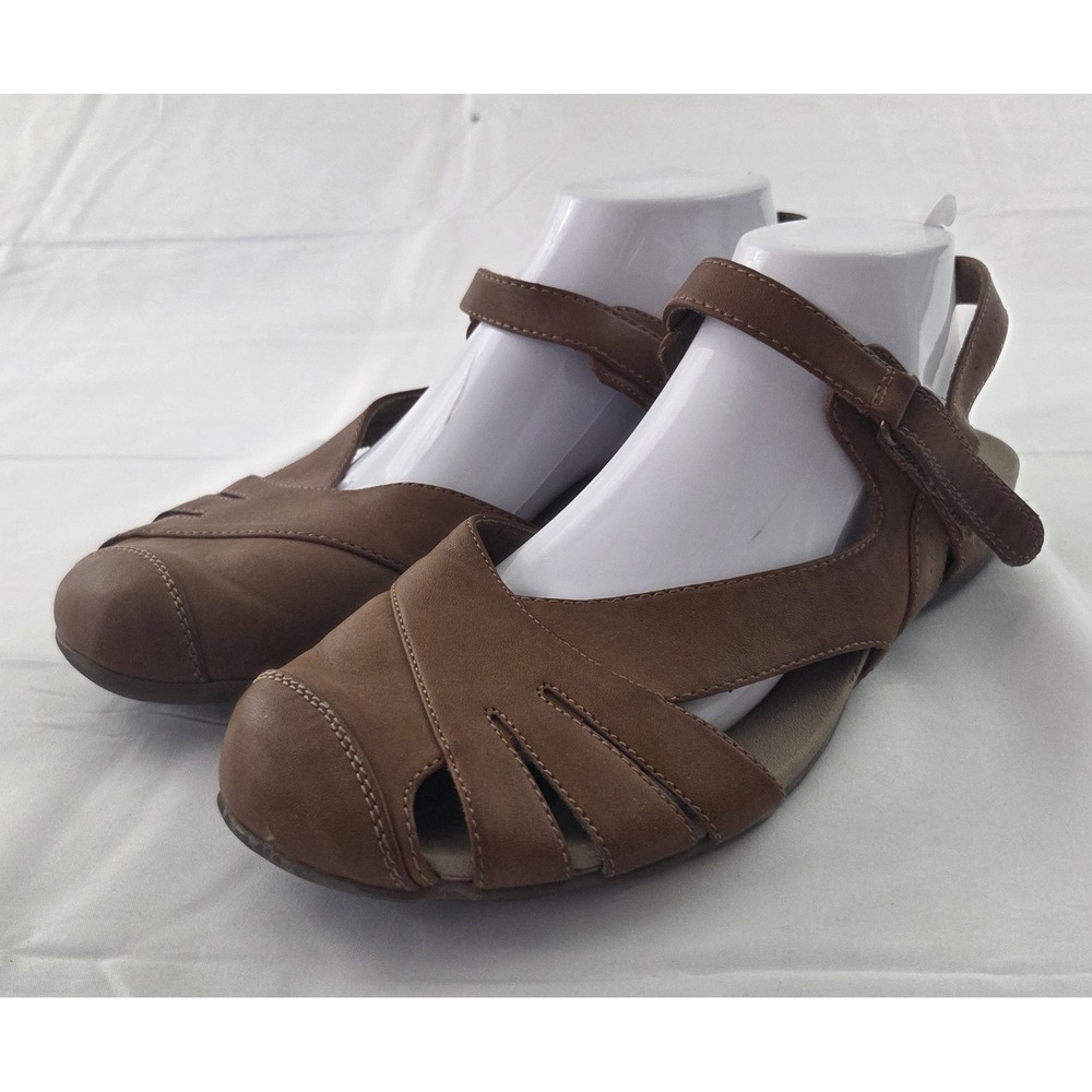 Baretraps Shoes Womens 11 W Brown Faux Leather Mary Jane Cottagecore Boho Chic